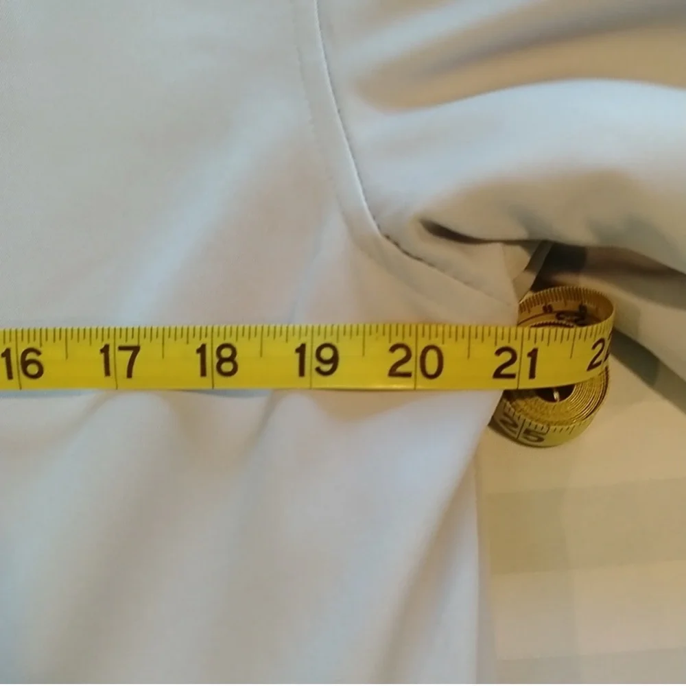 Reflections by SPIEGEL pale blue coat Women’s size medium chic layered look M - Picture 14 of 16